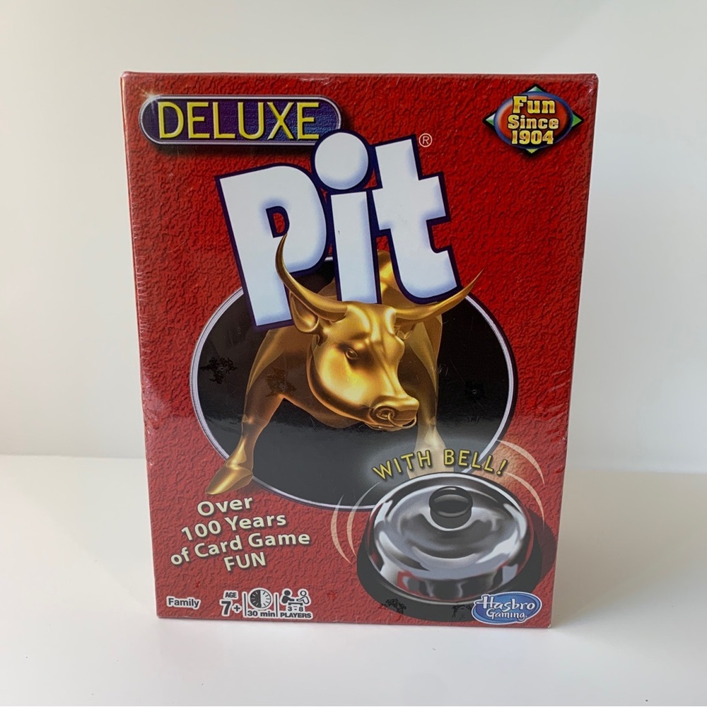 Pit Deluxe Corner the Market Card Game with Bell Hasbro Gaming Brand New Sealed